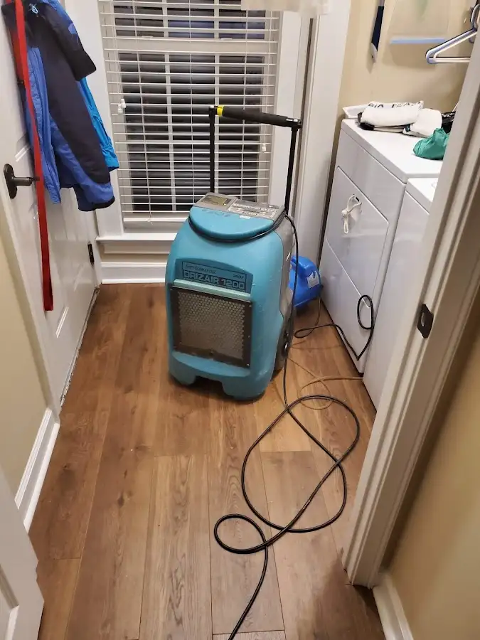 Commercial dehumidifier deployed for Flood Damage Cleanup in Vermilion